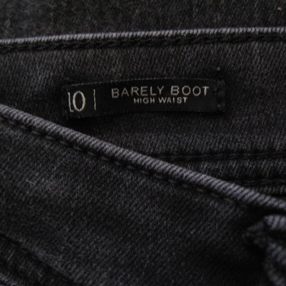 TALBOTS Flawless Five Pocket Barely Boot Faded Black Jeans - Picture 7 of 10